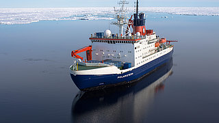 RV Polarstern in open water.