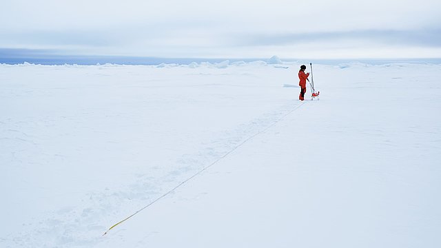 Transect on sea ice.