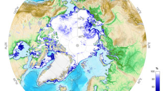Arktische Meereisausdehnung am 30. Juni 2022.